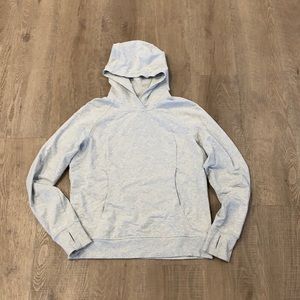 Lululemon light grey scuba hoodie